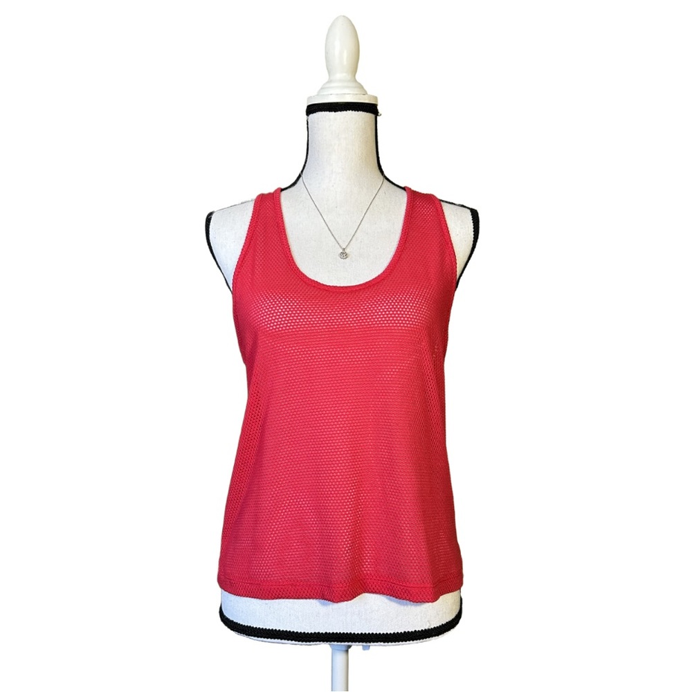 Champion Women’s Athletic Red Racerback Net Summer Tank Top